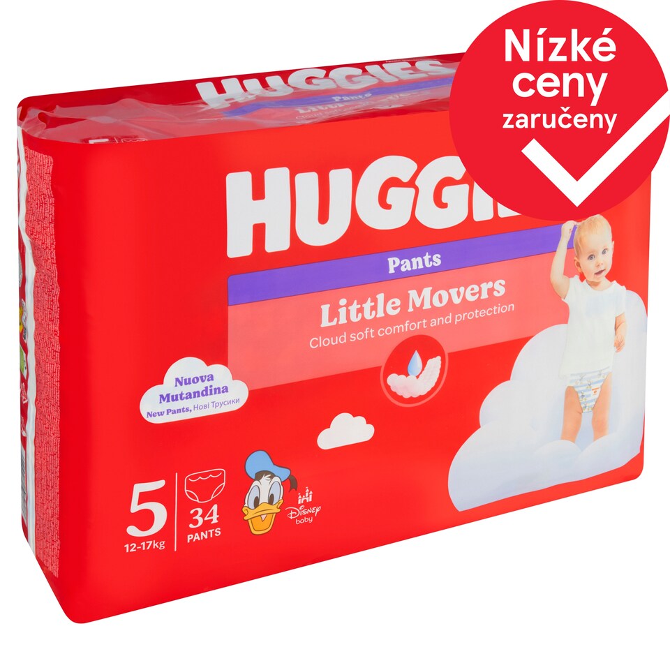 Huggies Little Movers Pants Size 5 Children 12-17kg 34 pcs