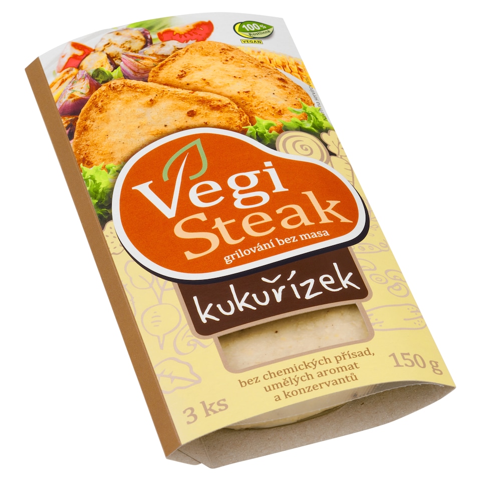 Vegi Steak Kukuřízek 3 ks 150g