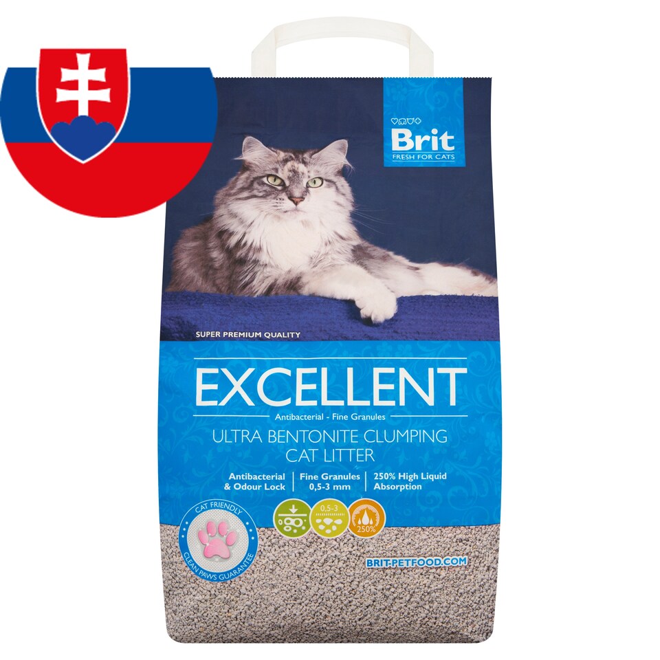obrázok 1 z Brit Fresh for Cats Excellent bentonitové hrudkujúce stelivo pre mačky 5 kg