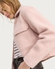 image 2 of F&F Textured Pocket Front Zip Up Jacket in Pink