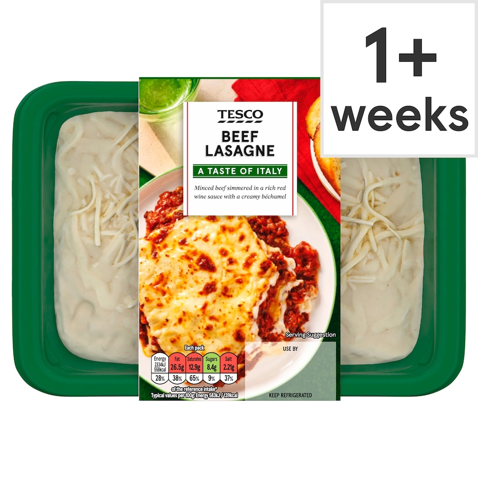 Tesco Beef Lasagne 400G