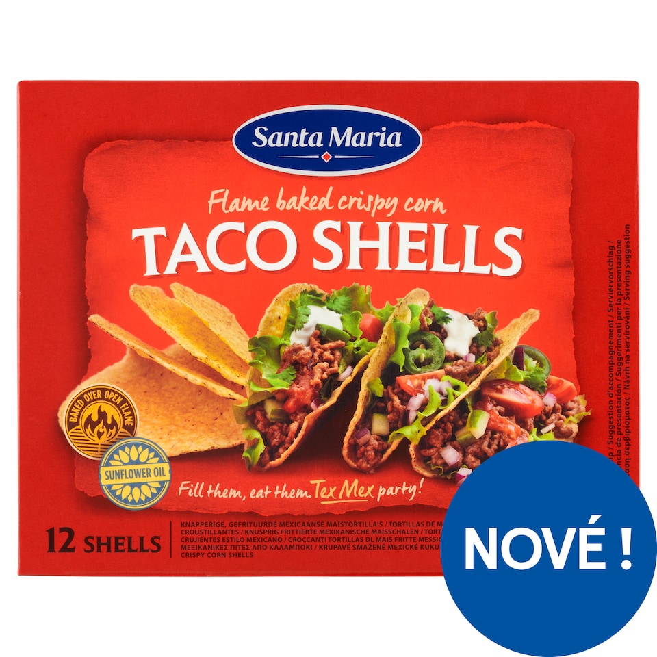 Obrázek 1 pro produkt Santa Maria Křupavé smažené kukuřičné tortilly 12 ks 135g