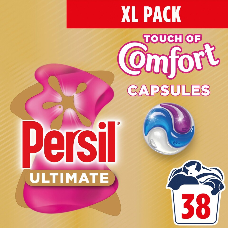 image 1 of Persil Ultimate Touch of Comfort Laundry Washing Capsules 38 Washes 801.8g