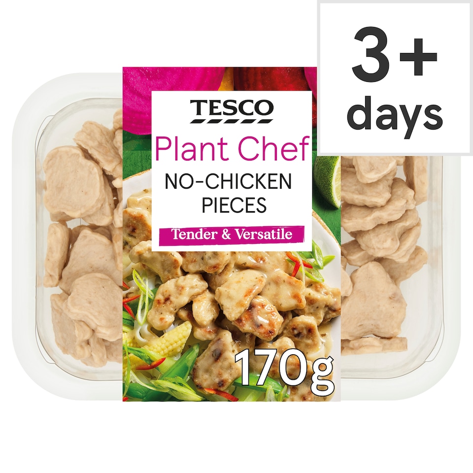 Tesco Plant Chef No-Chicken Pieces 170g