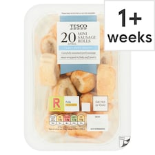 Tesco Mini Sausage Rolls 20 Pack 220g