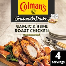 Colman's Season & Shake Garlic & Herb Roast Chicken Mix 32G