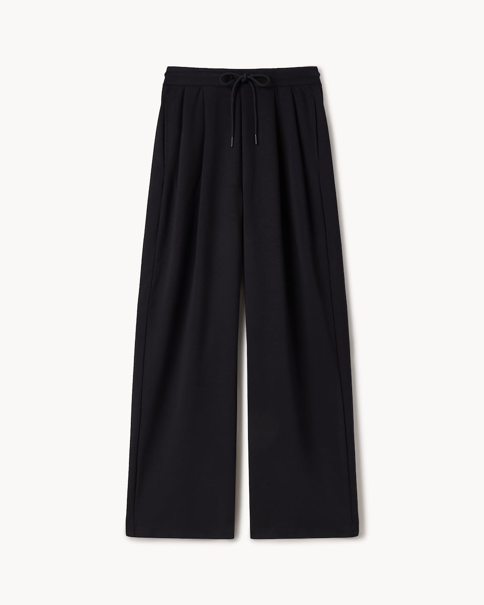 image 1 of F&F Scuba Panelled Trousers in Black