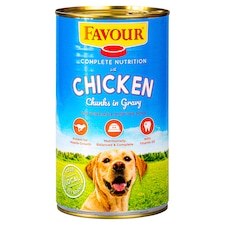 Favour Chicken Chunks In Gravy Dog Food 415G