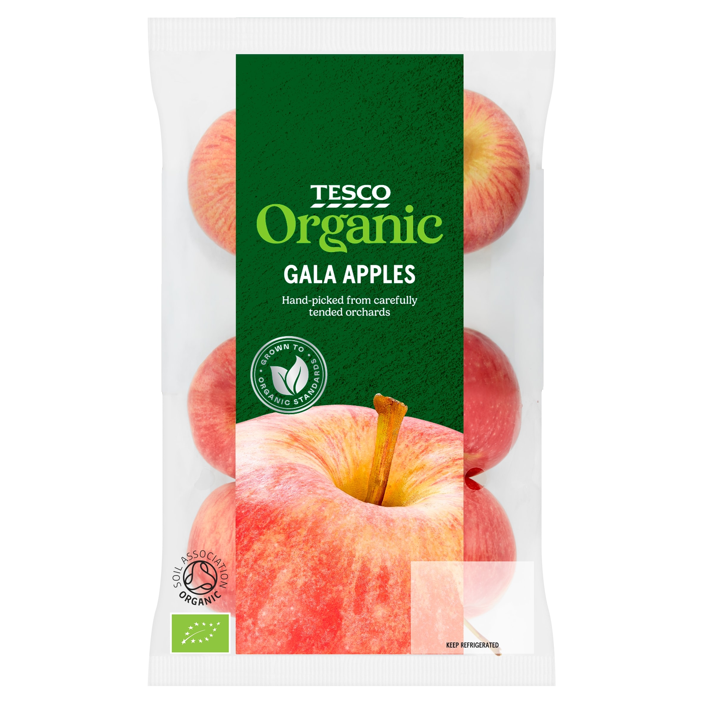 Tesco Organic Gala Apples 630G