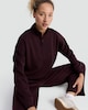 image 2 of F&F Active Half-Zip High Neck Co-ord Sweatshirt in Berry