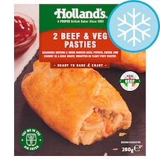 Holland's 2 Beef & Veg Pasties 280g