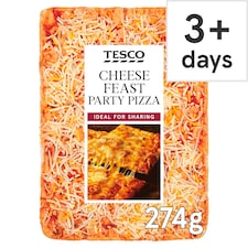 Tesco Cheese Feast Party Pizza 274g