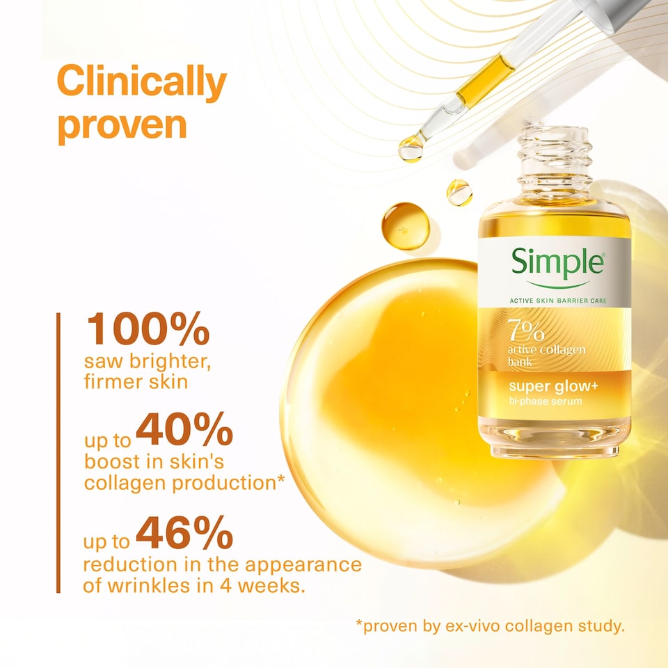 image 1 of Simple super glow+ bi-phase serum 30ml