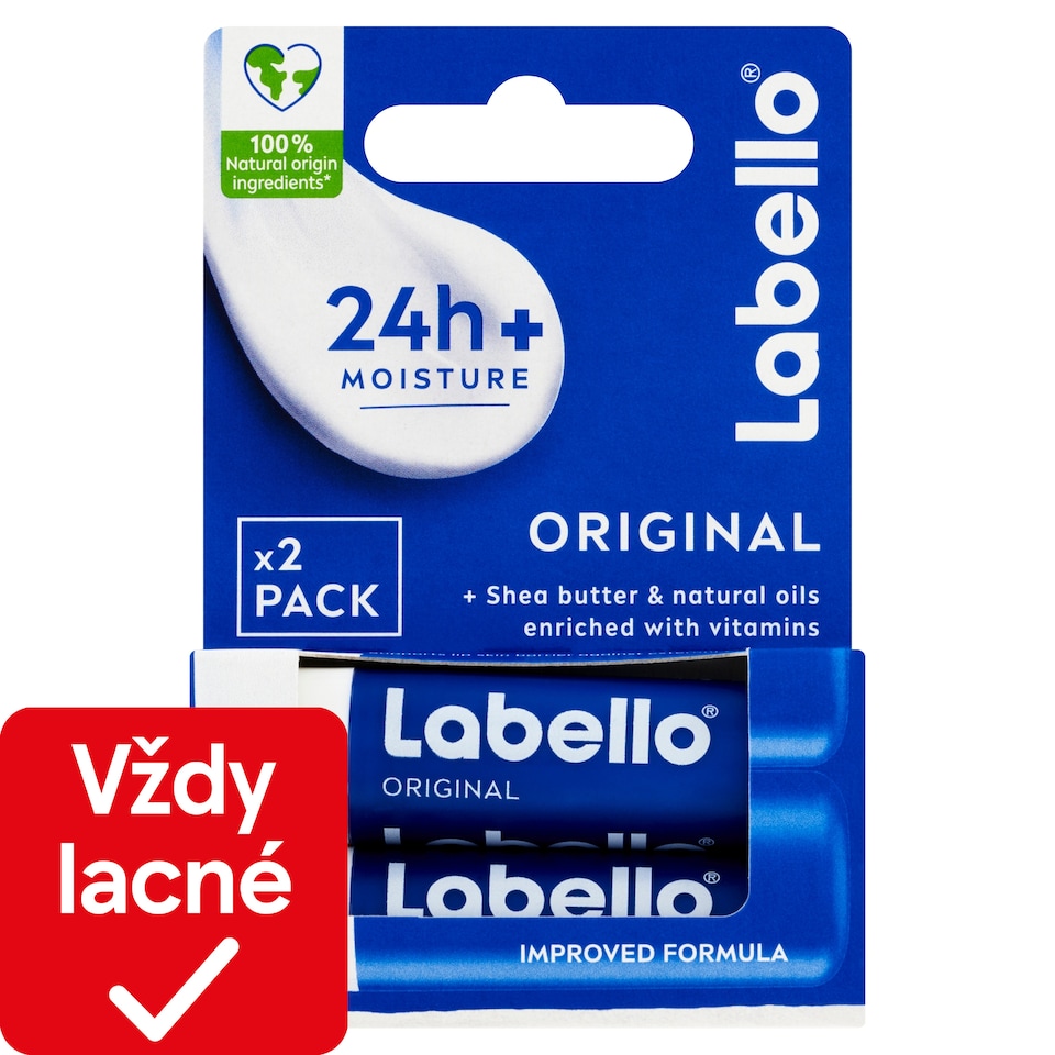 obrázok 1 z Labello Original Ošetrujúci balzam na pery 2 x 4,8 g
