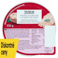 Tesco Krém s kuracou a bravčovou pečeňou 100 g