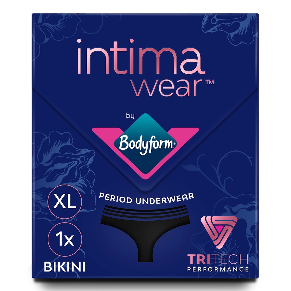 image 1 of Intimawear By Bodyform Bikini Black Size Xl