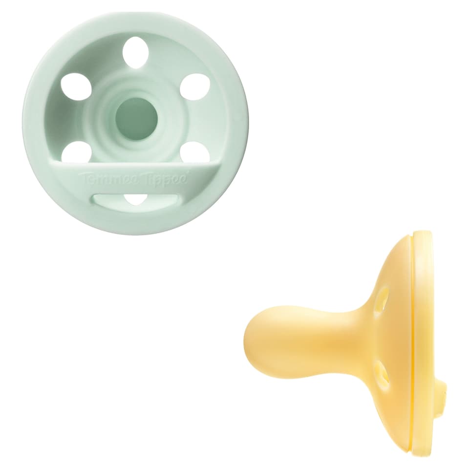image 1 of Tommee Tippee Breast Like Soothers x2 0-6 Months