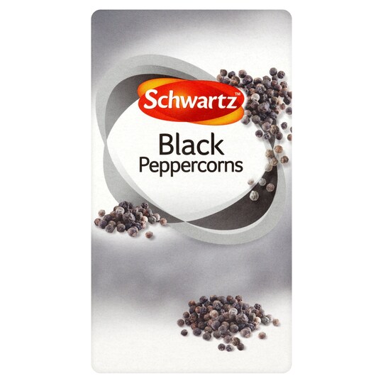 Schwartz Black Peppercorns Refill 35G Tesco Groceries