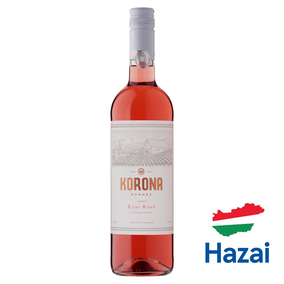 Egri Korona Borház Egri Rosé Cuvée Semi-Dry Rose Wine 12% 0,75 l