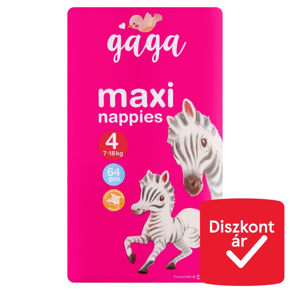Gaga 4 Maxi 7-18 kg pelenka 64 db  1. kép