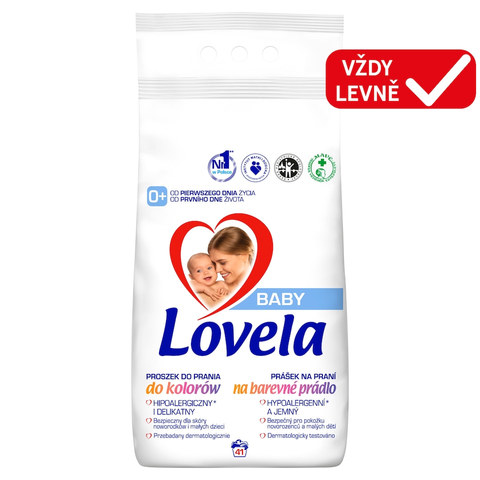 Lovela Baby Washing Powder for Colored Laundry 41 Washes 4.1kg