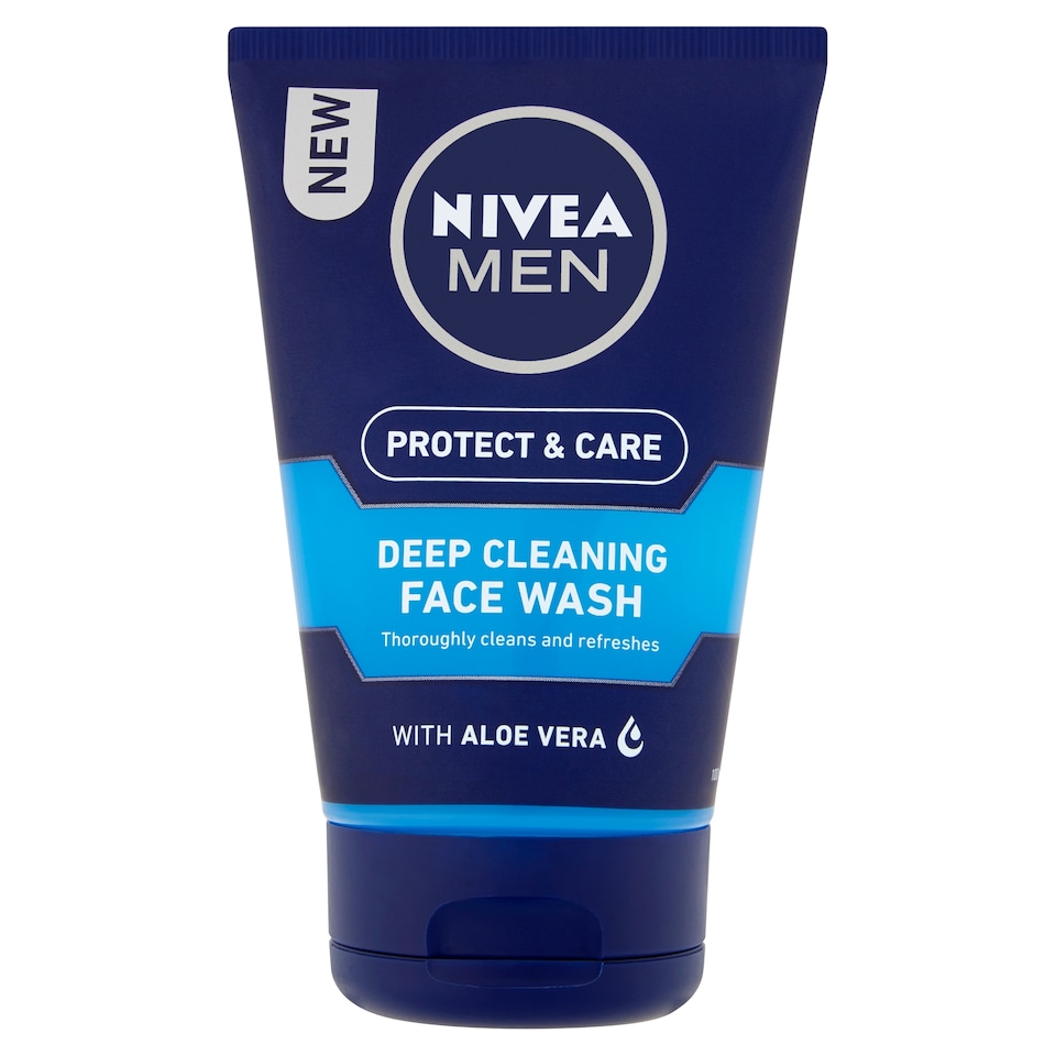 image 1 of NIVEA MEN Protect & Care Deep Cleaning Face Wash 100ml