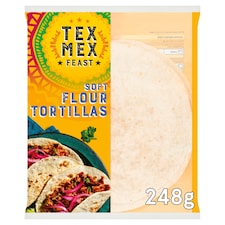 Tex Mex Feast Soft Flour Tortilla's 248g