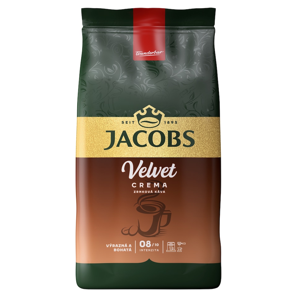 Jacobs Velvet Crema zrnková káva 1000 g