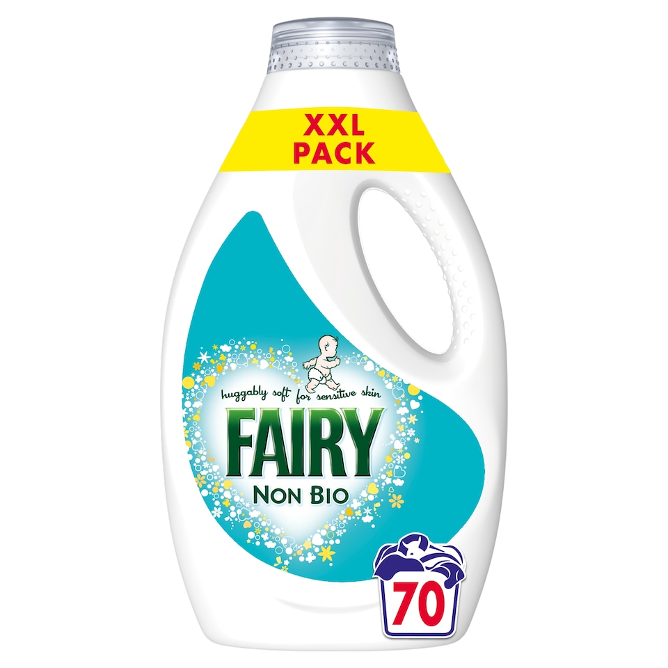 image 1 of Fairy Non Biological Washing Liquid Detergent 70 Washes 2450Ml