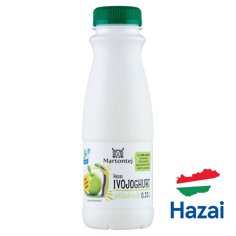Martontej hazai zöldalmás ivójoghurt 0,33 l
