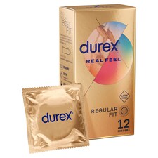 Durex Real Feel Condoms Latex Free Regular Fit 12 Pack