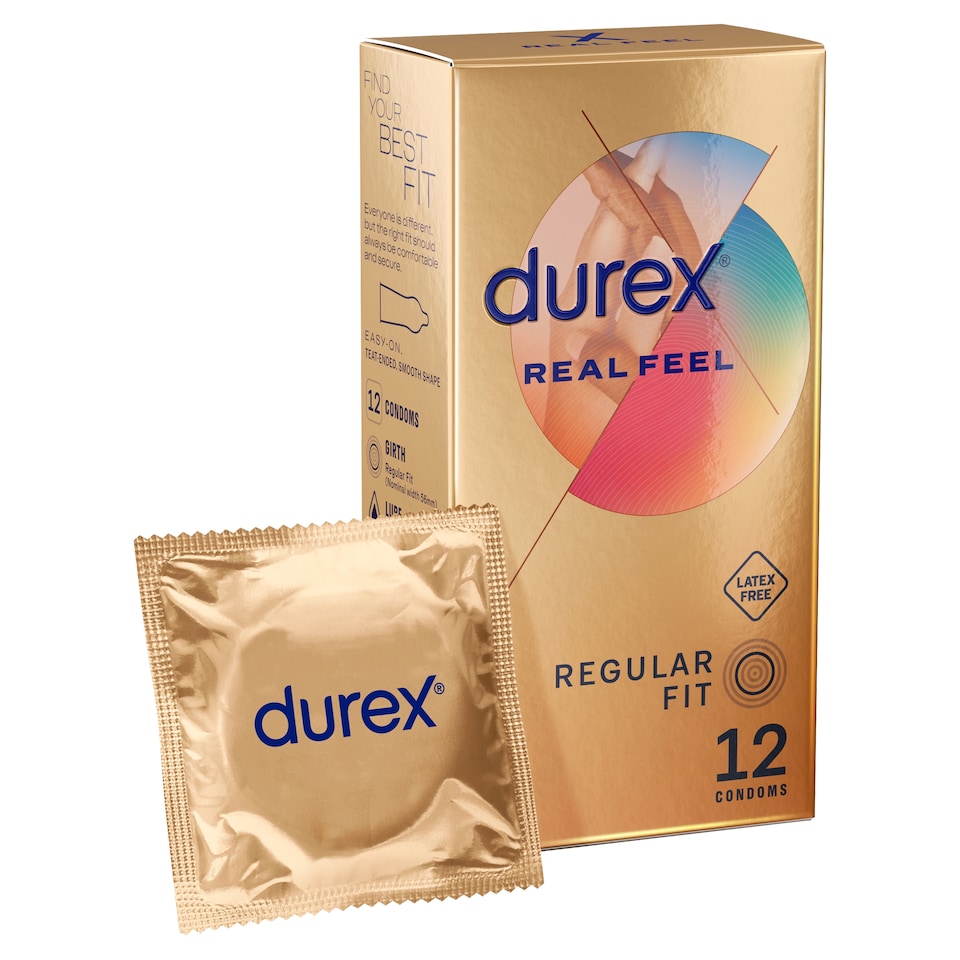 image 1 of Durex Real Feel Condoms Latex Free Regular Fit 12 Pack