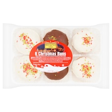 Buttercup Farm 6 Christmas Iced Buns 150G