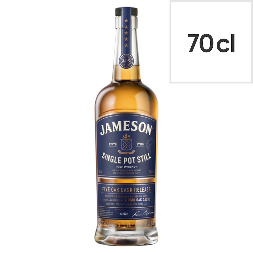 Jameson Single Pot Still Irish Whiskey 700Ml