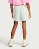 image 3 of F&F Girls Pure Cotton Striped Shorts in Green
