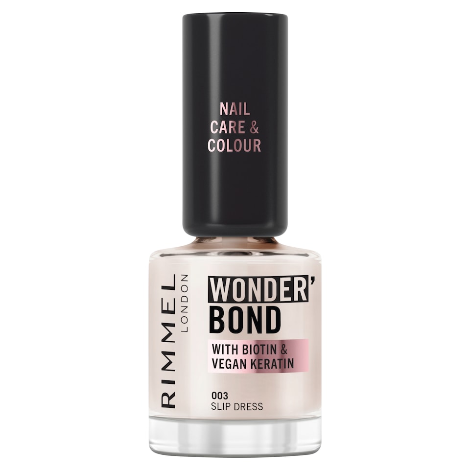 Rimmel Wonder'Bond Nail Polish 003 Slip Dress 12ml