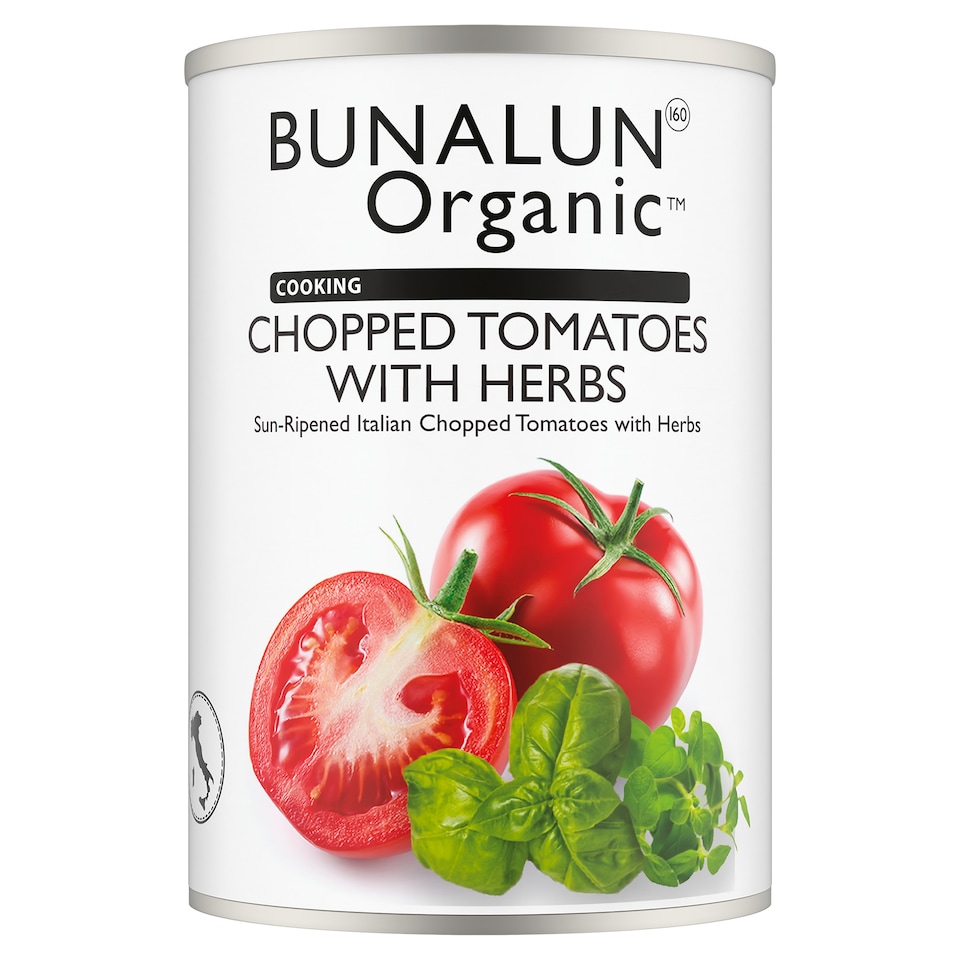 Bunalun Organic Chopped Tomatoes And Herbs 400G