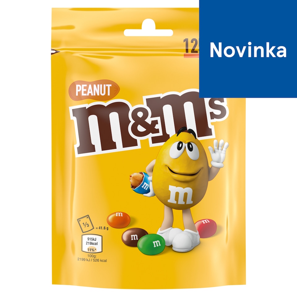 M&M's Dražé plnené praženými arašidmi v mliečnej čokoláde a cukrovej poleve 125 g