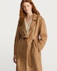 image 3 of F&F Faux Suede Trench Coat in Brown