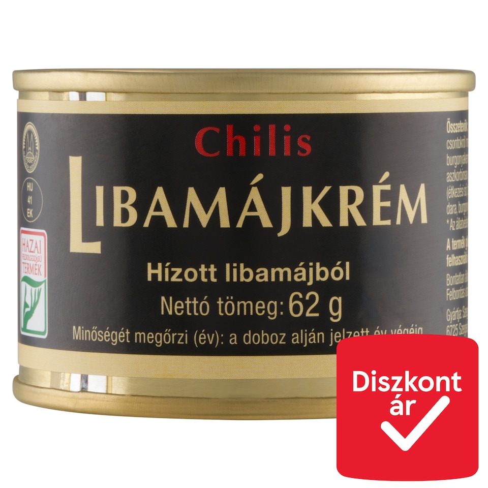 Chilis libamájkrém hízott libamájból 62 g  1. kép