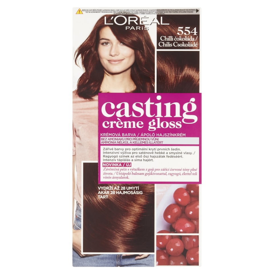 ĽOréal Paris Casting Créme Gloss hajszínező 554 Chilis Csokoládé 48 +72 +60 ml
