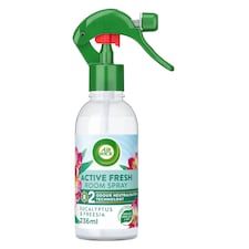 Airwick Air Freshener Active Fresh Room Spray Eucalyptus Freesia 236ml