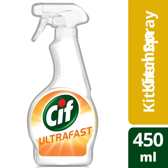 Cif Ultrafast Kitchen Spray 450Ml Tesco Groceries