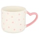 image 2 of F&F Home Valentines Heart Handle Embossed Mug Assorted