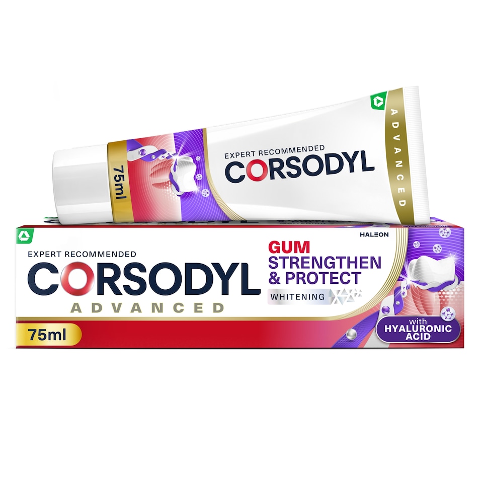 image 1 of Corsodyl Gum Strengthen & Protect Whitening Toothpaste 75ml