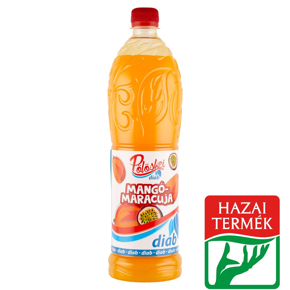 Pölöskei Diab mangó-maracuja ízű szörp édesítőszerekkel 1 l