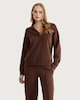 image 2 of F&F V-Neck Loungewear Top in Chocolate