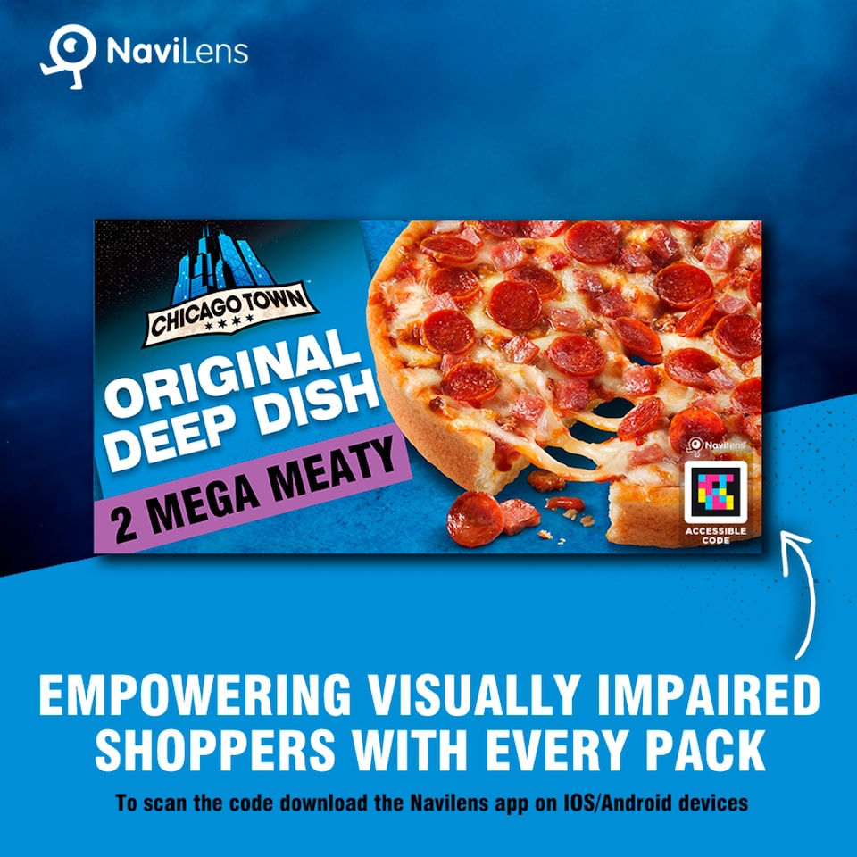 image 1 of Chicago Town Deep Dish Mega Meaty Pizzas 2 X 157G