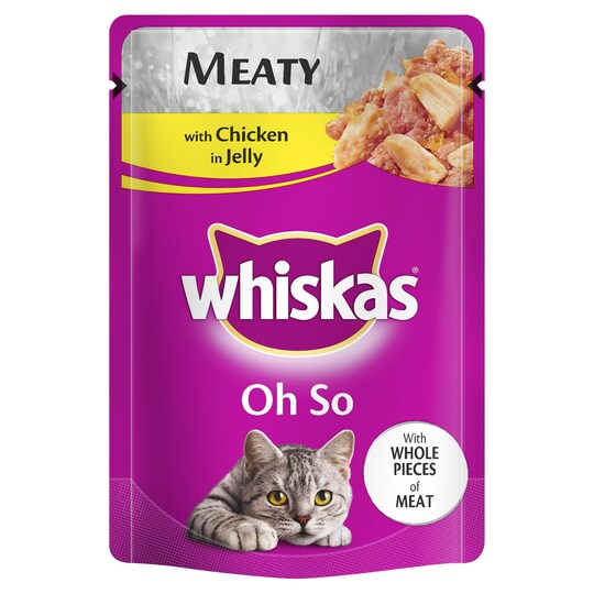 Whiskas Pouch Oh So Meaty With Chicken Tesco Groceries