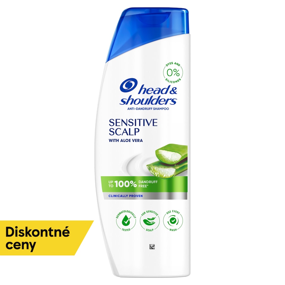obrázok 1 z Head & Shoulders Sensitive Scalp Šampón Proti Lupinám 400 ml S Aloou Pravou